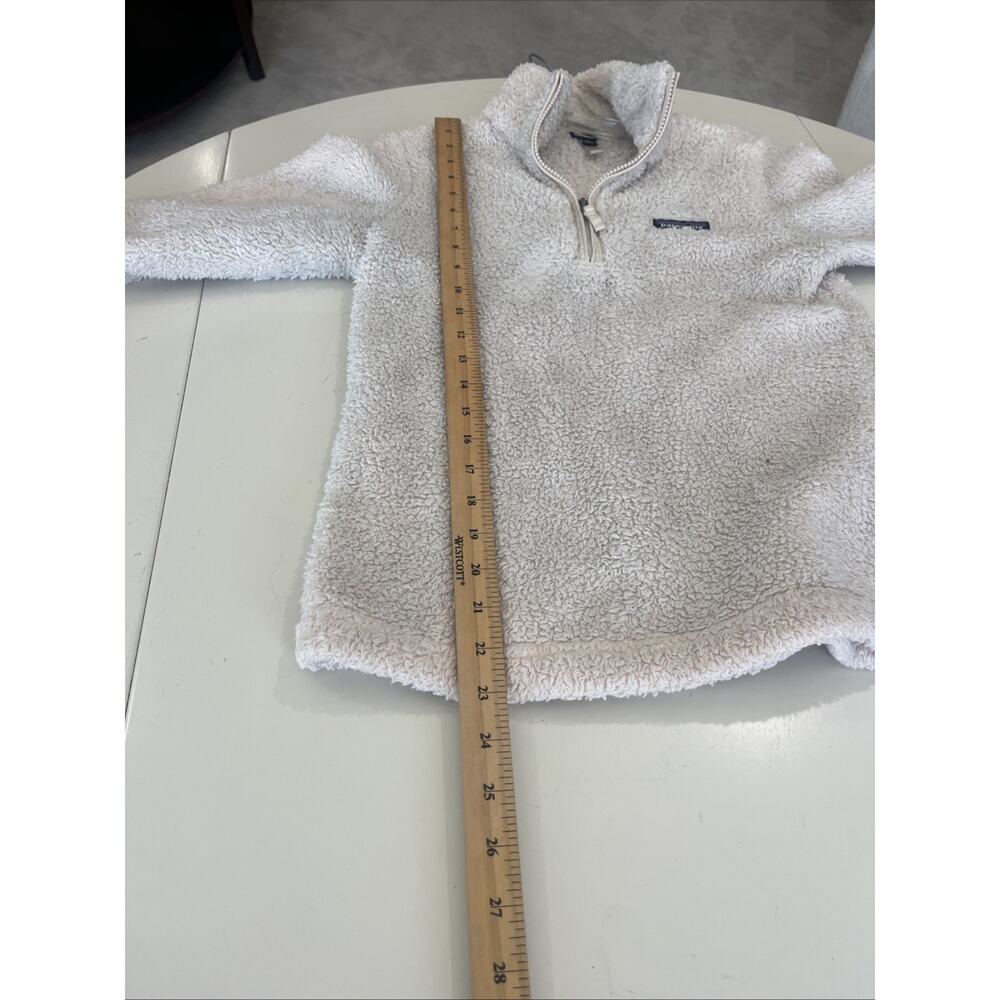 Patagonia Los Gatos Fleece Sweater Beige 1/4 Zip Pullover Women XS Mock Neck - Picture 8 of 10
